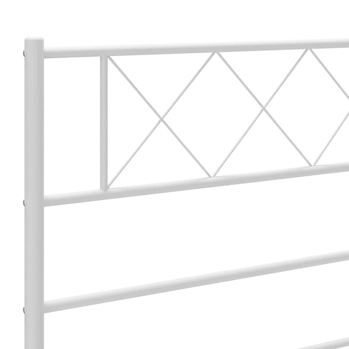 udskiftningsgavl 180 cm metal hvid