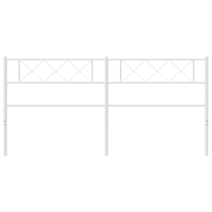 udskiftningsgavl 200 cm metal hvid