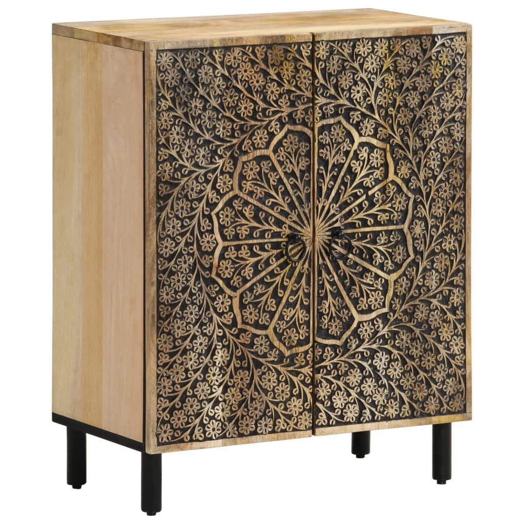 skabe 3 stk. 60x33x75 cm massivt mangotræ