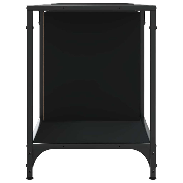 tv-bord 153x37x50 cm konstrueret træ sort