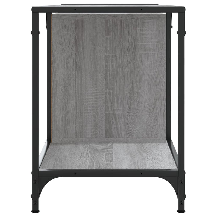 tv-bord 153x37x50 cm konstrueret træ grå sonoma-eg