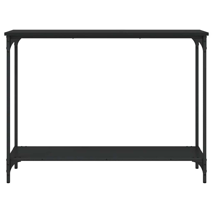 konsolbord 101x30,5x75 cm konstrueret træ sort
