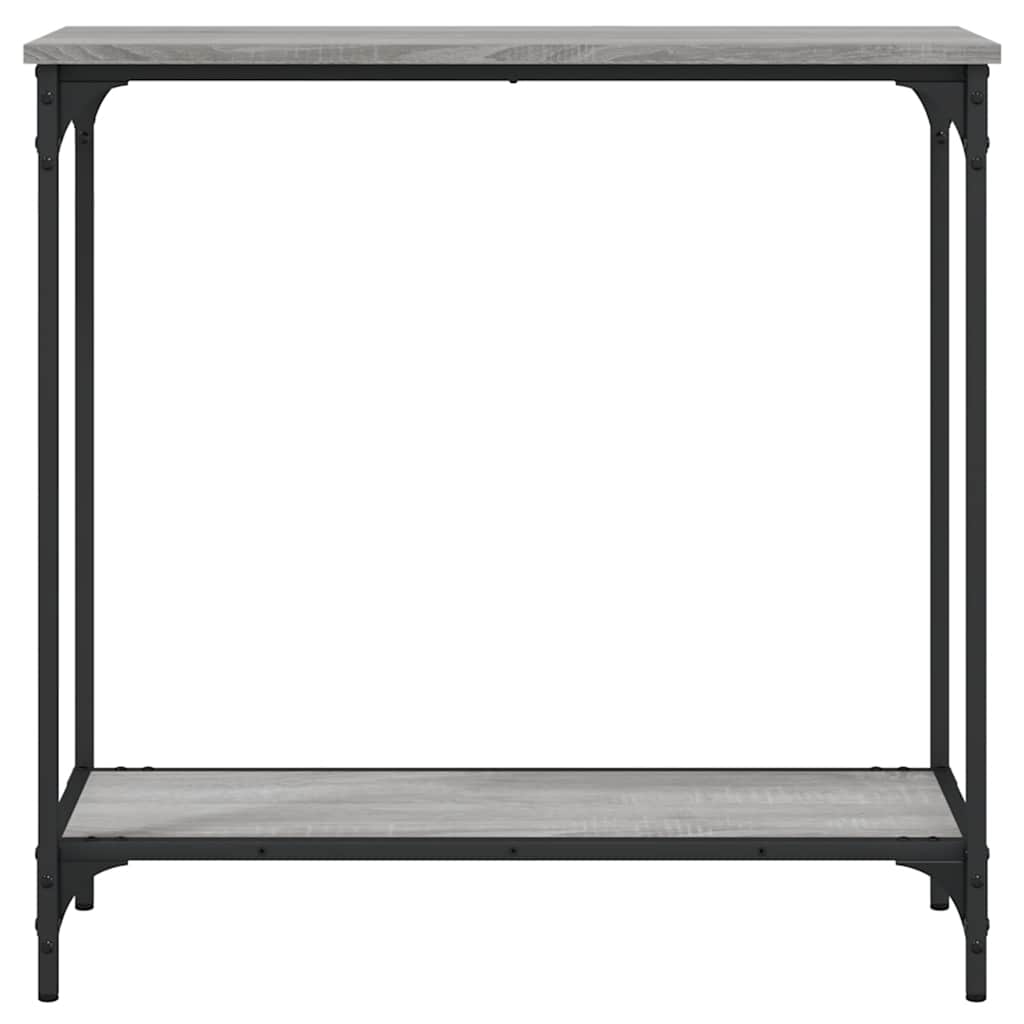 konsolbord 75x30,5x75 cm konstrueret træ grå sonoma-eg