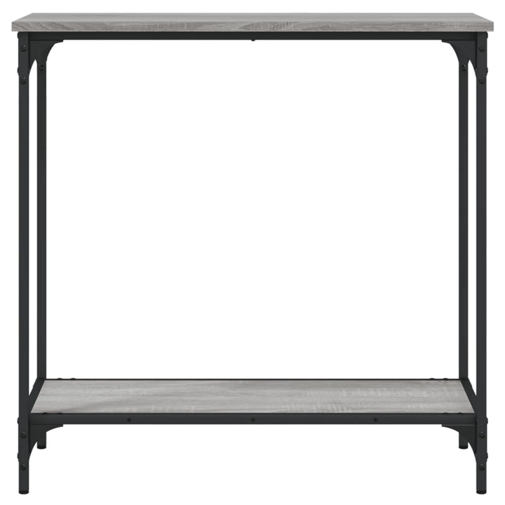 konsolbord 75x30,5x75 cm konstrueret træ grå sonoma-eg