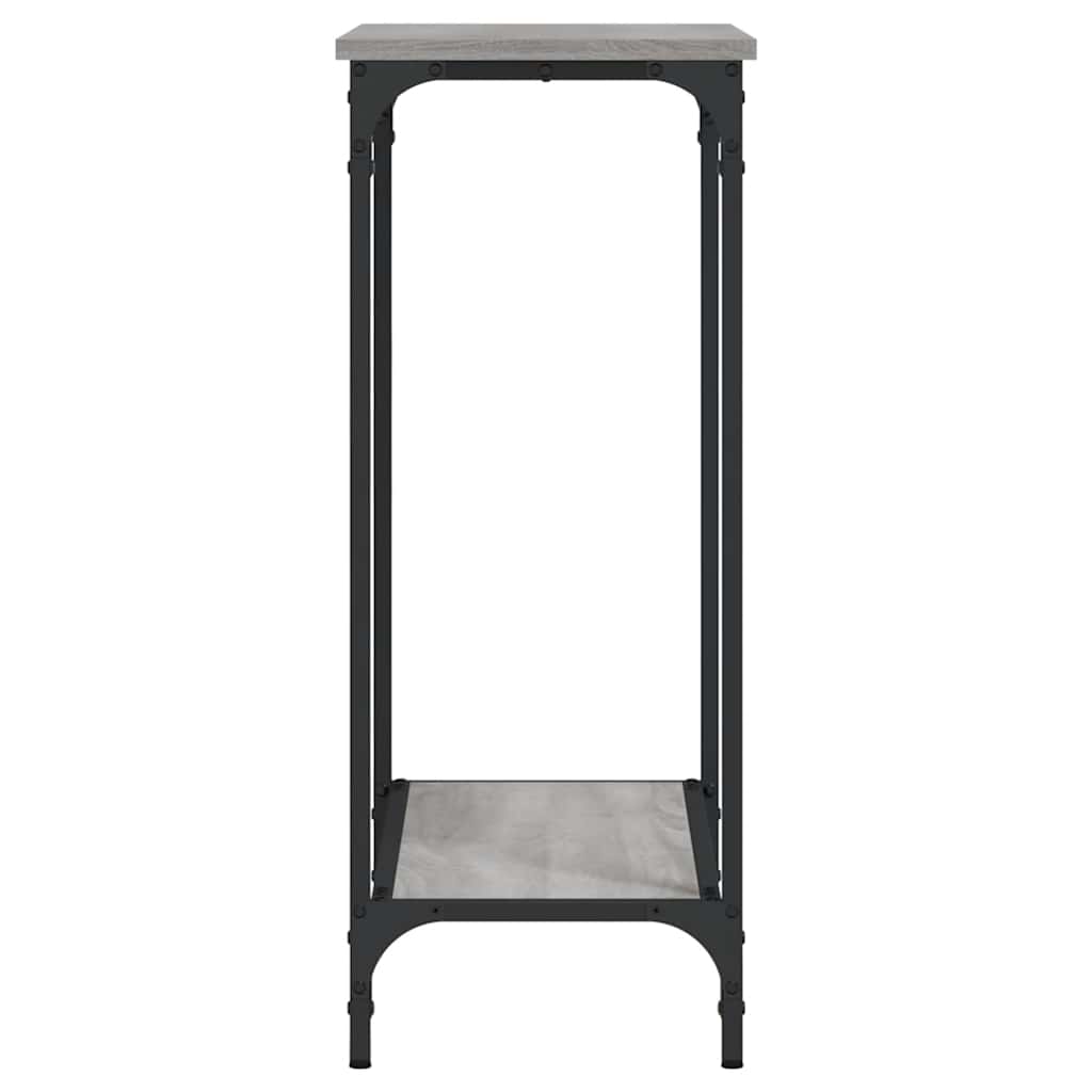 konsolbord 75x30,5x75 cm konstrueret træ grå sonoma-eg