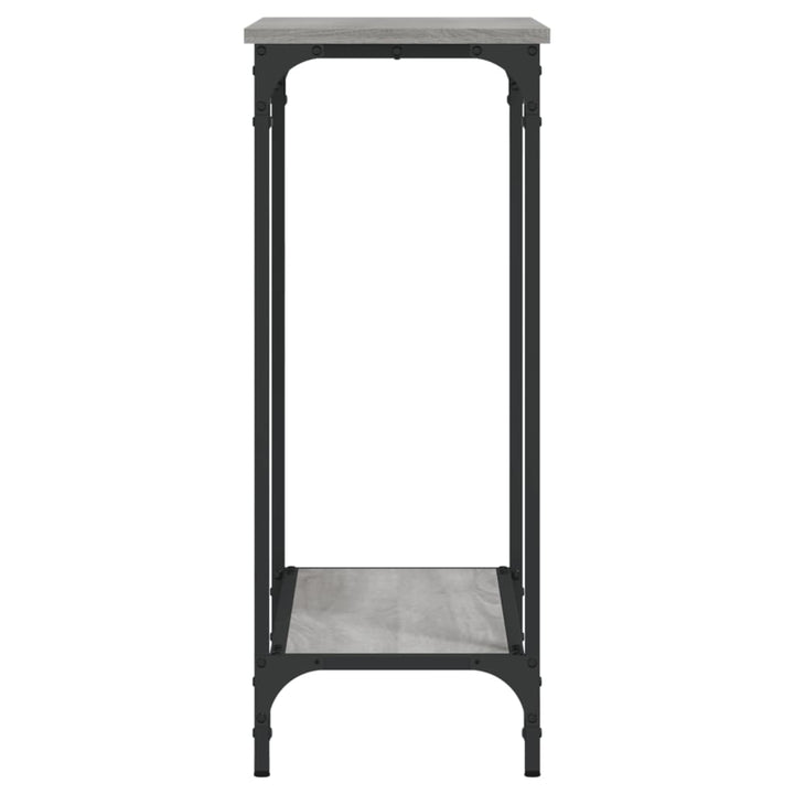 konsolbord 75x30,5x75 cm konstrueret træ grå sonoma-eg