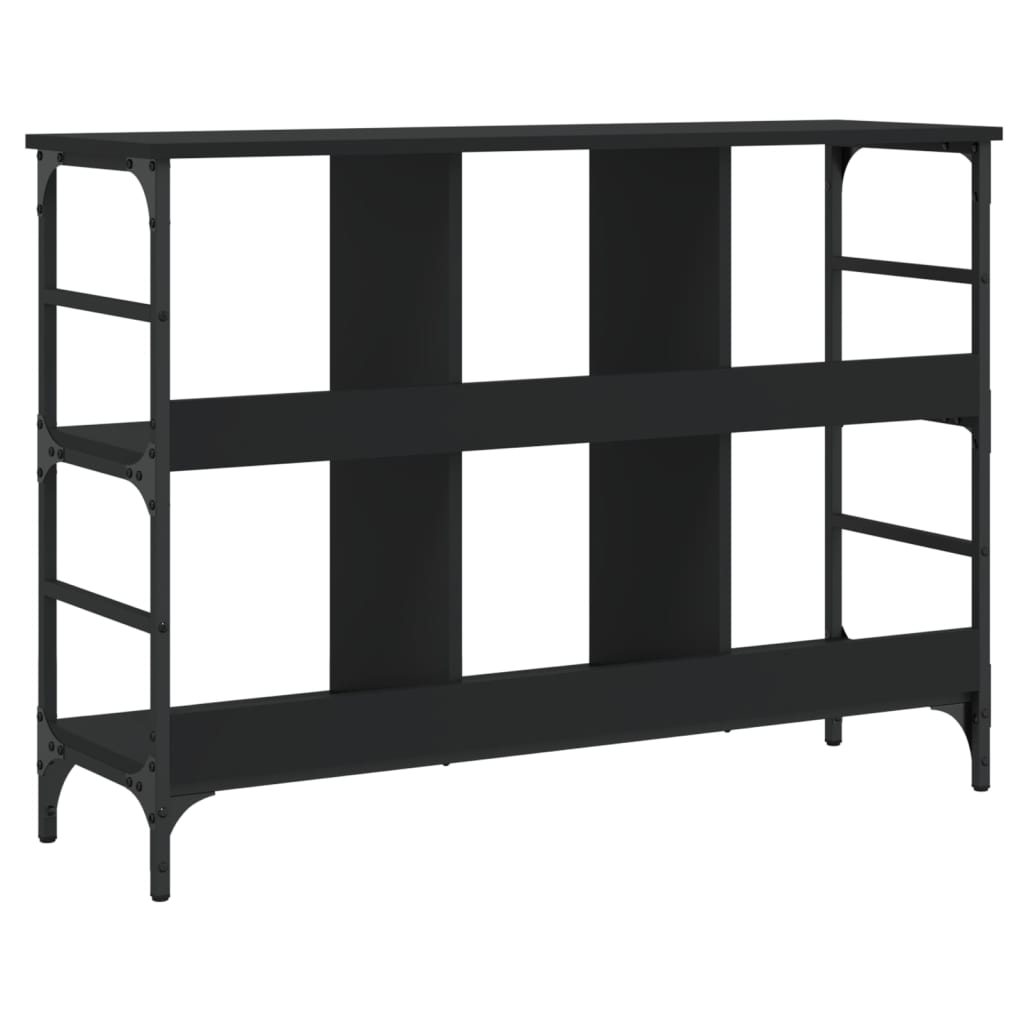 reol 102x32x73,5 cm konstrueret træ sort