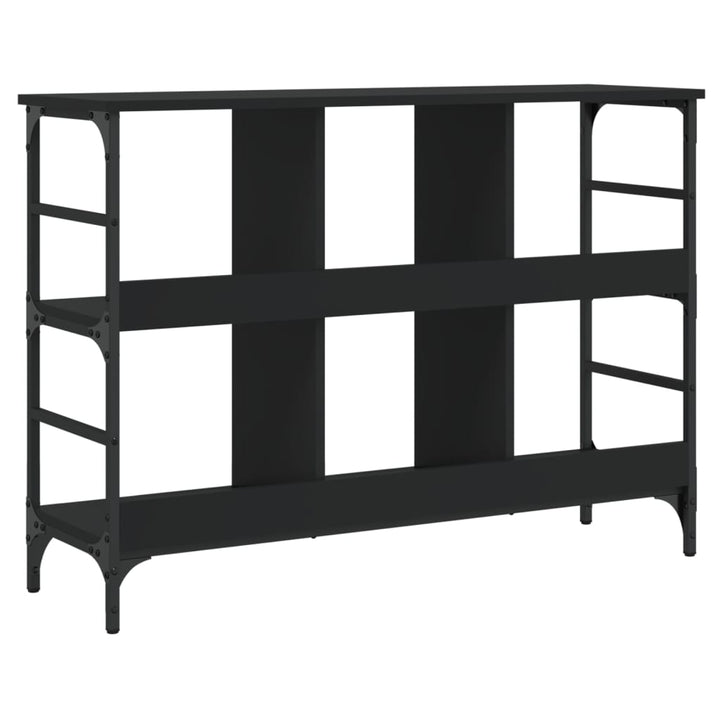 reol 102x32x73,5 cm konstrueret træ sort