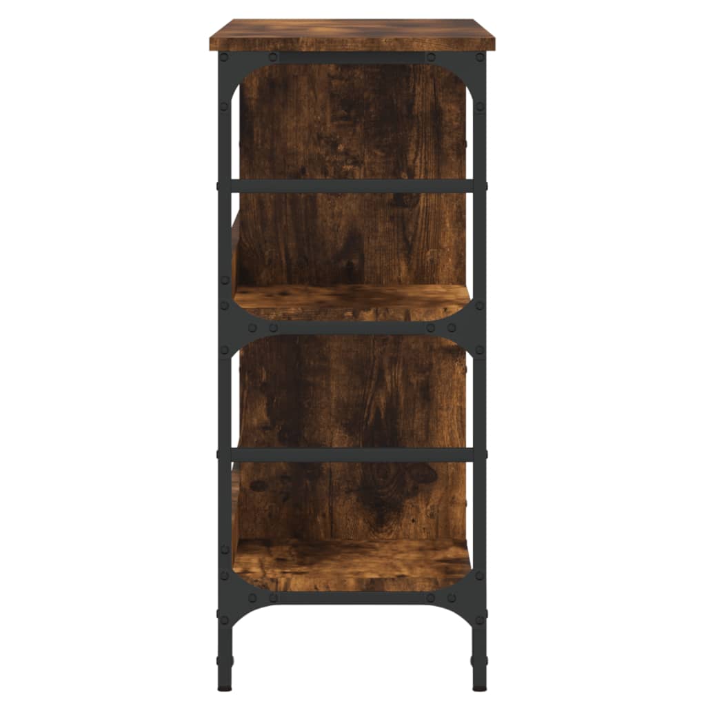 skænk 102x32x73,5 cm konstrueret træ røget egetræsfarve