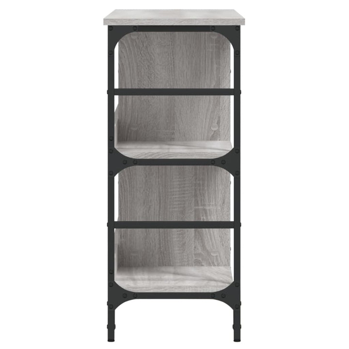 skænk 102x32x73,5 cm konstrueret træ grå sonoma-eg