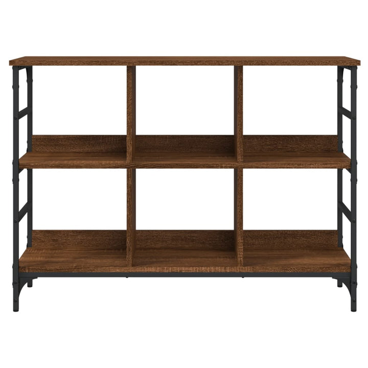 skænk 102x32x73,5 cm konstrueret træ brun egetræsfarve