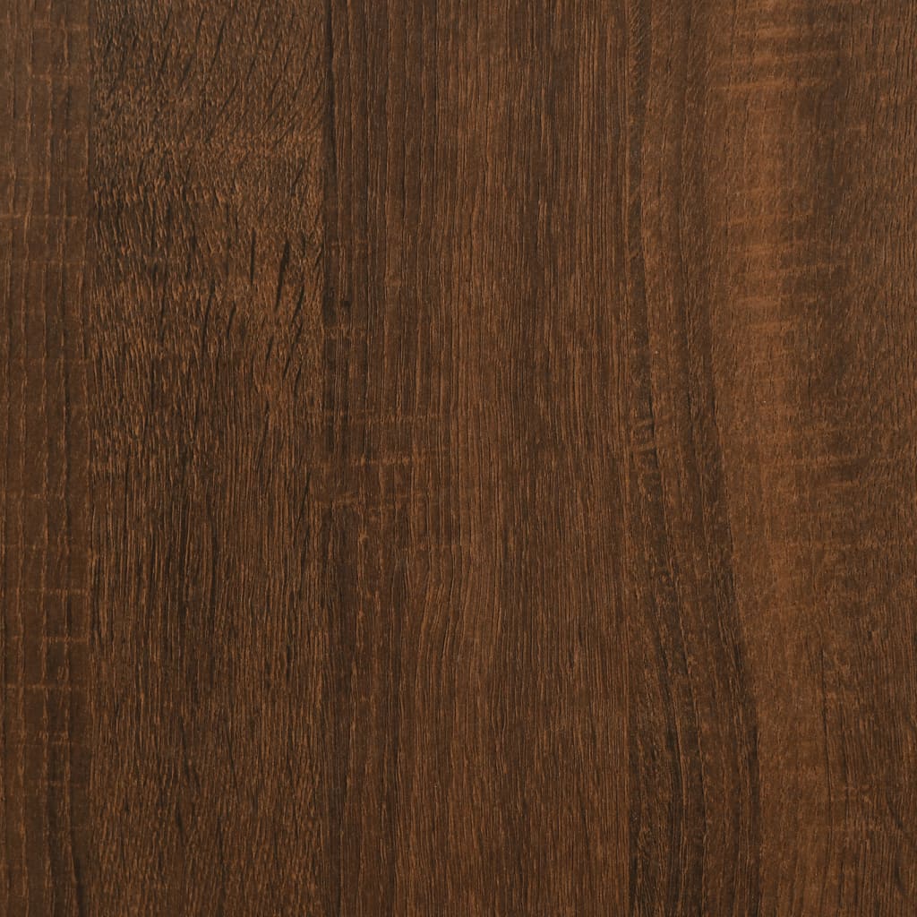 skænk 102x32x73,5 cm konstrueret træ brun egetræsfarve