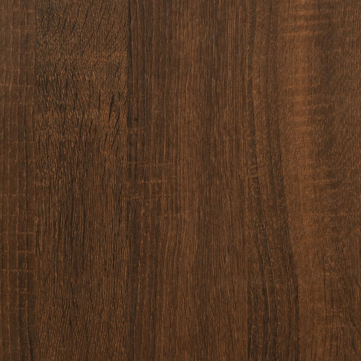 skænk 102x32x73,5 cm konstrueret træ brun egetræsfarve