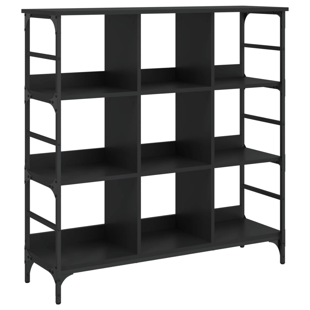 skænk 102x32x103,5 cm konstrueret træ sort