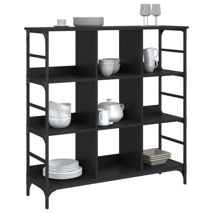 skænk 102x32x103,5 cm konstrueret træ sort