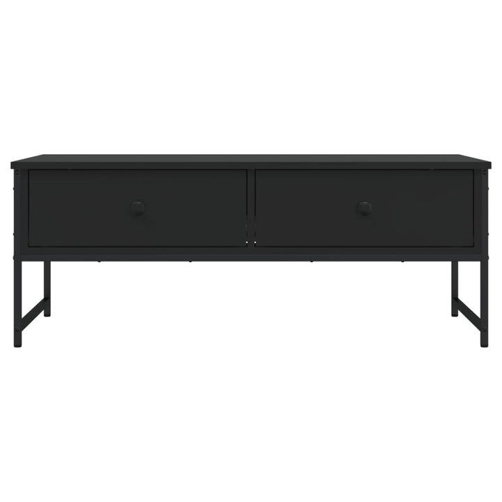 sofabord 101x49x39,5 cm konstrueret træ sort