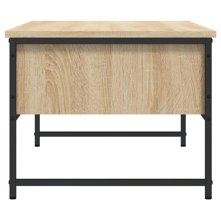 sofabord 101x49x39,5 cm konstrueret træ sonoma-eg