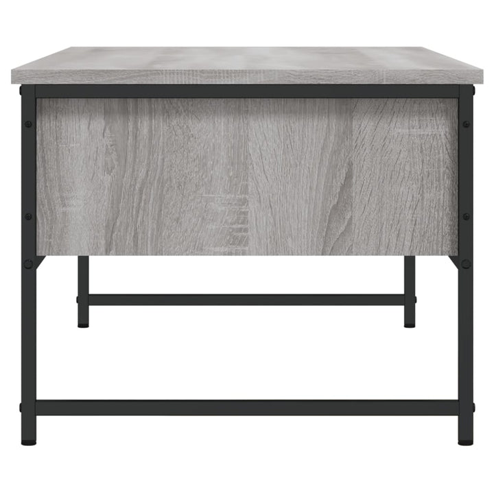 sofabord 101x49x39,5 cm konstrueret træ grå sonoma-eg
