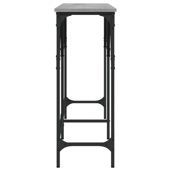 konsolbord 180x29x75 cm konstrueret træ grå sonoma-eg
