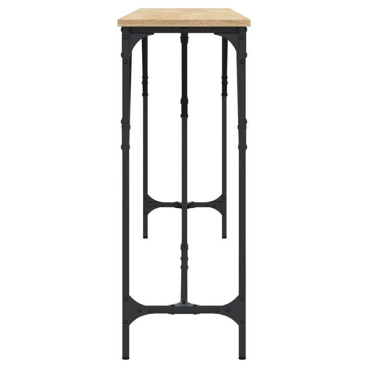 konsolbord 200x29x75 cm konstrueret træ sonoma-eg