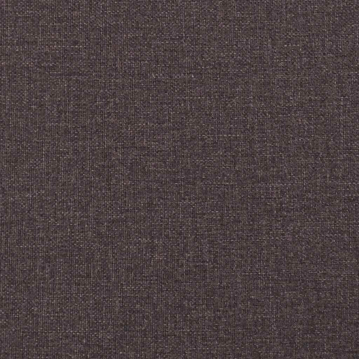 bænk med ryglæn 120x62x75,5 cm stof mørkebrun