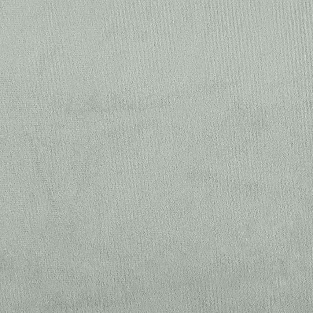 bænk med ryglæn lysegrå 119,5x64,5x75 cm fløjl