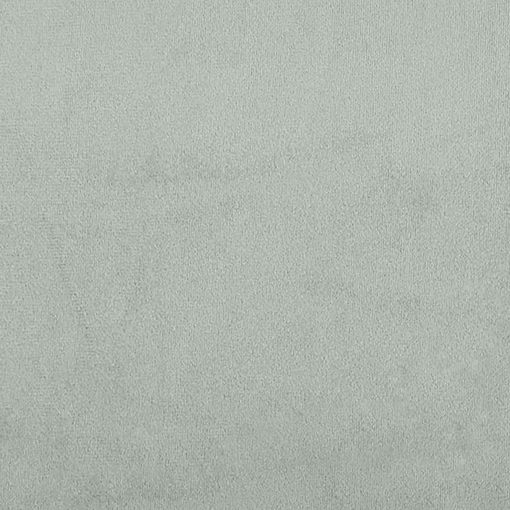 bænk med ryglæn lysegrå 119,5x64,5x75 cm fløjl