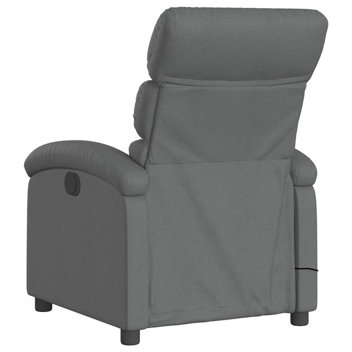 massagestol stof mørkegrå