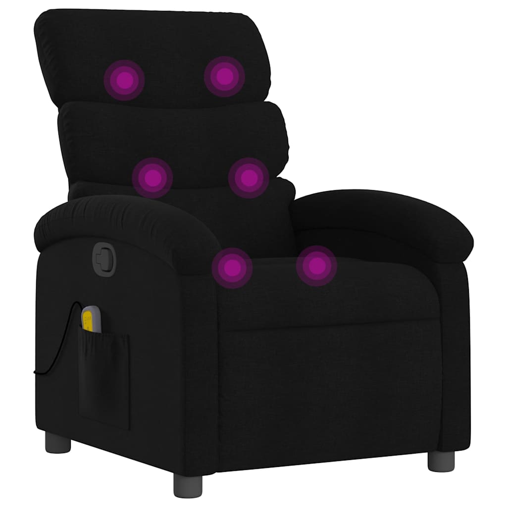 massagestol stof sort