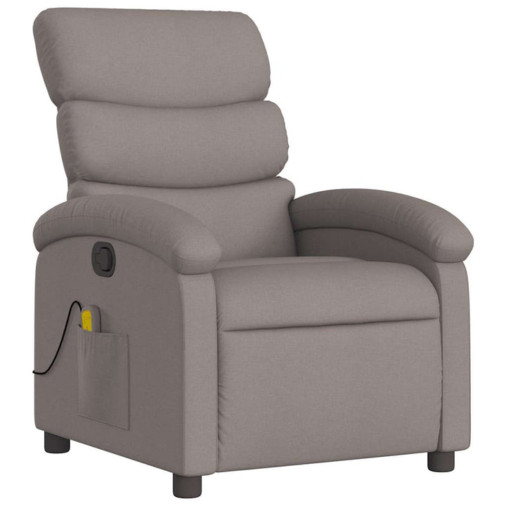 massagestol stof gråbrun