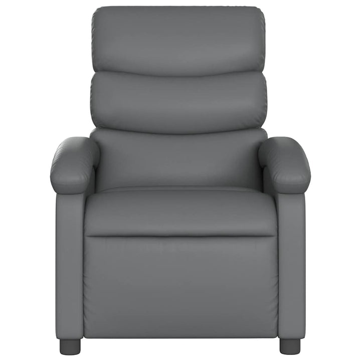massagestol kunstlæder grå