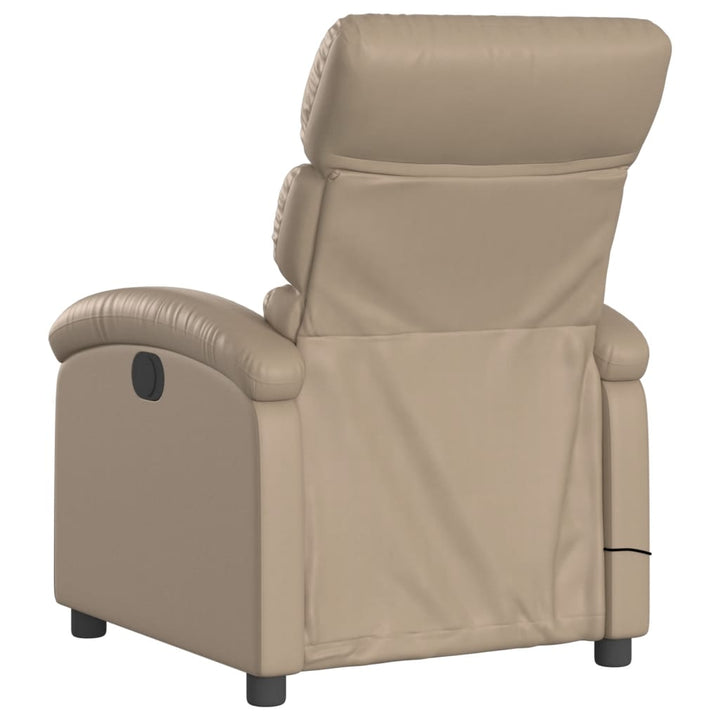 massagestol kunstlæder cappuccino