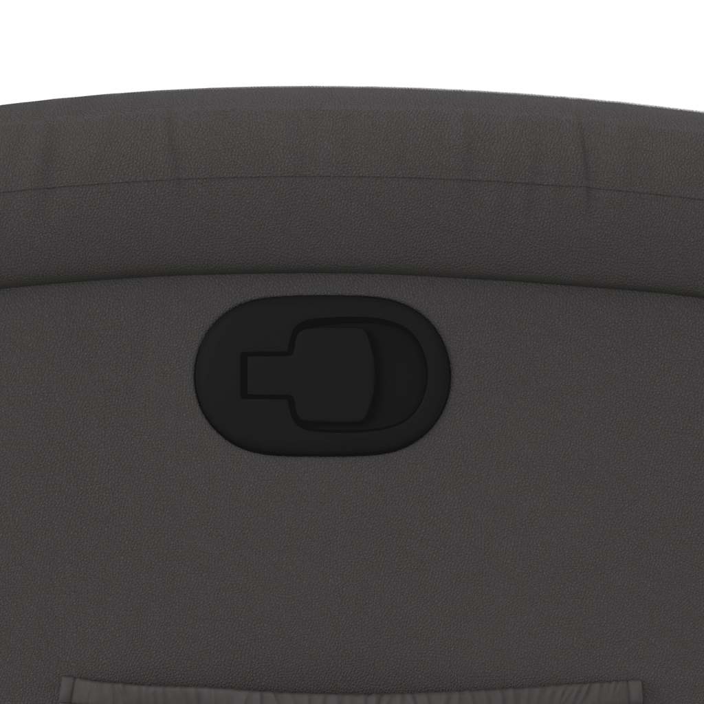 lænestol ægte læder grå