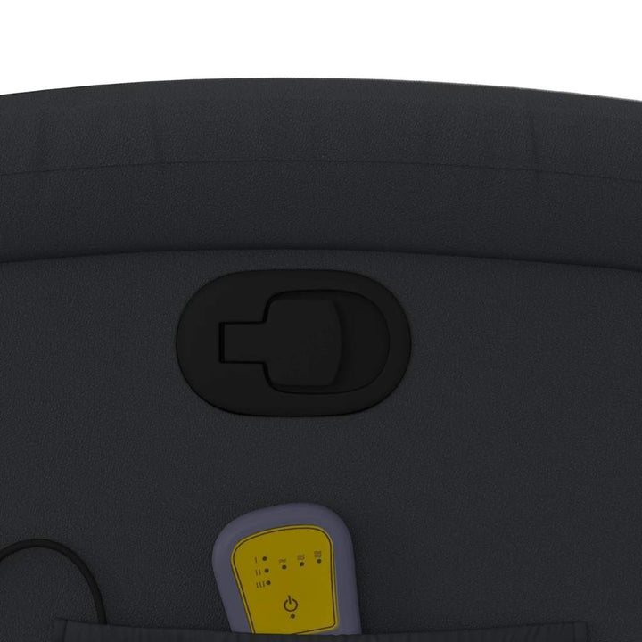 massagestol ægte læder sort