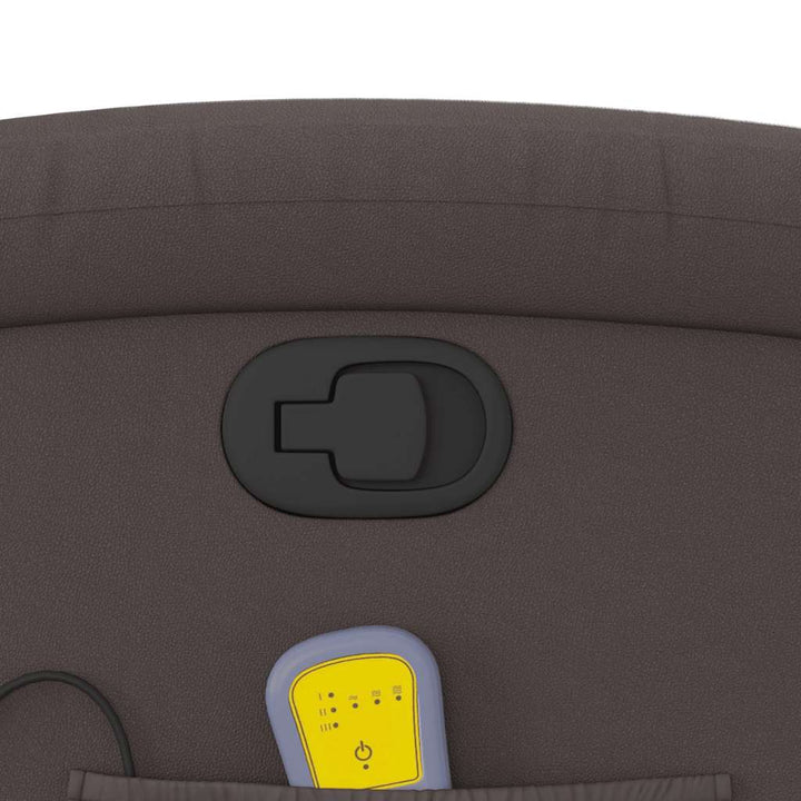 massagestol ægte læder mørkebrun