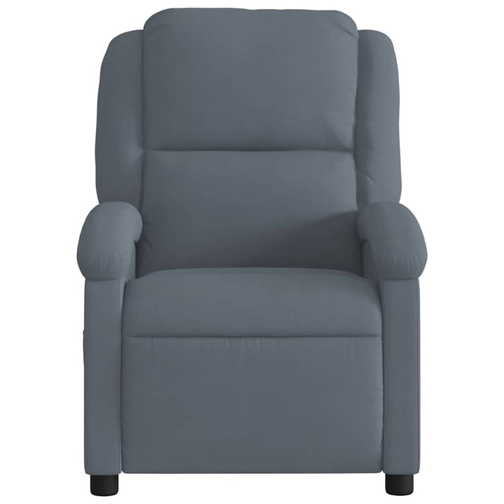 massagestol velour mørkegrå