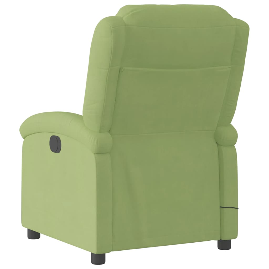 massagestol velour lysegrøn
