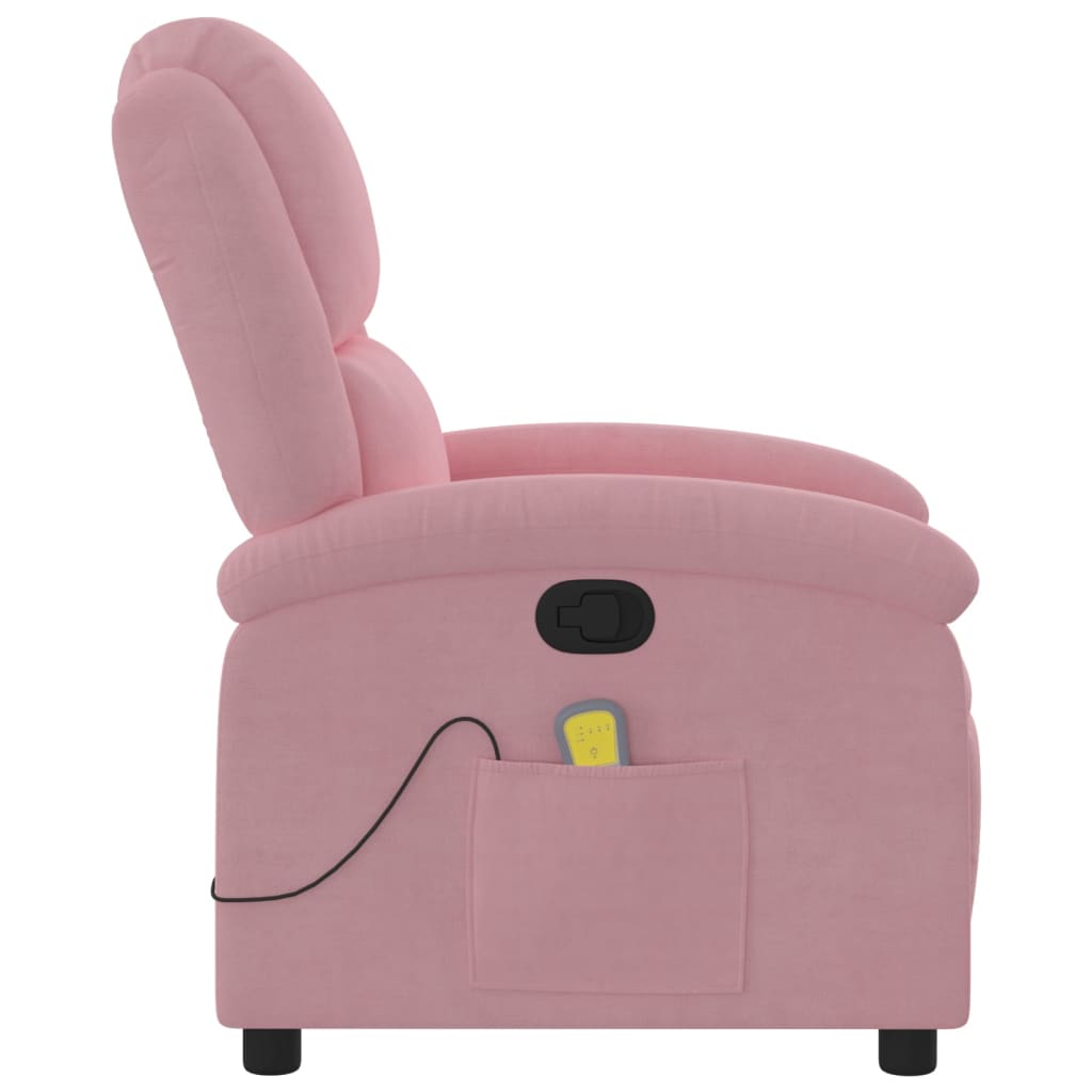 massagestol velour pink