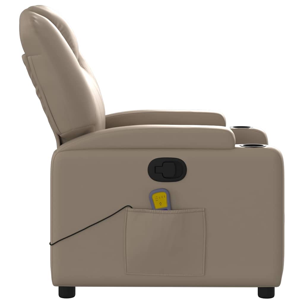 massagestol kunstlæder cappuccino