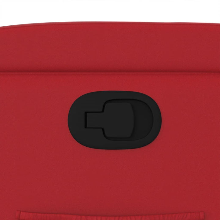 lænestol kunstlæder rød