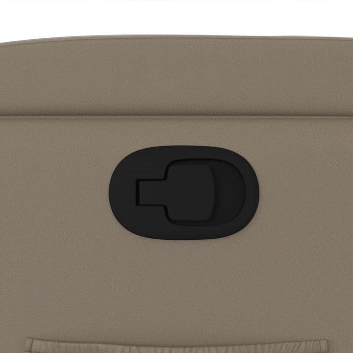 lænestol kunstlæder cappuccinofarvet