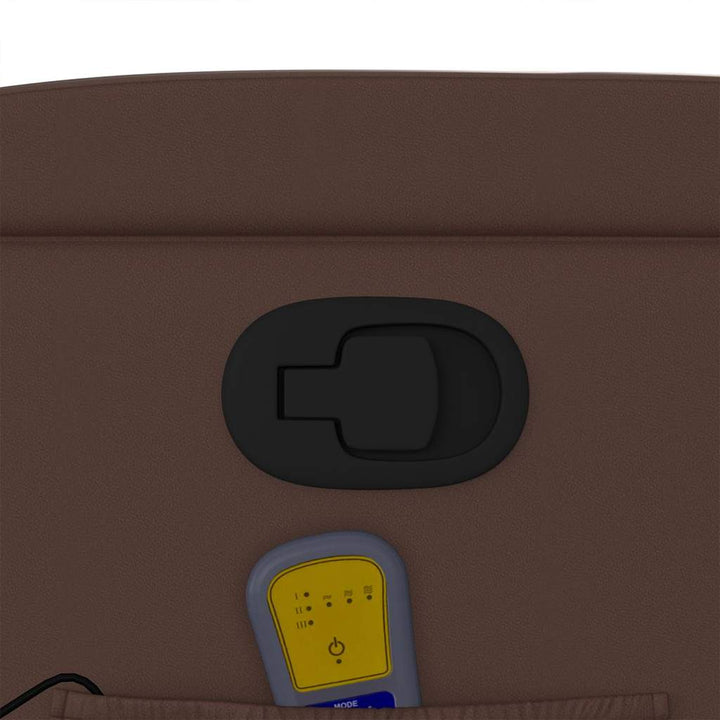 massagestol kunstlæder brun