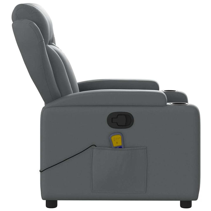 massagestol kunstlæder grå