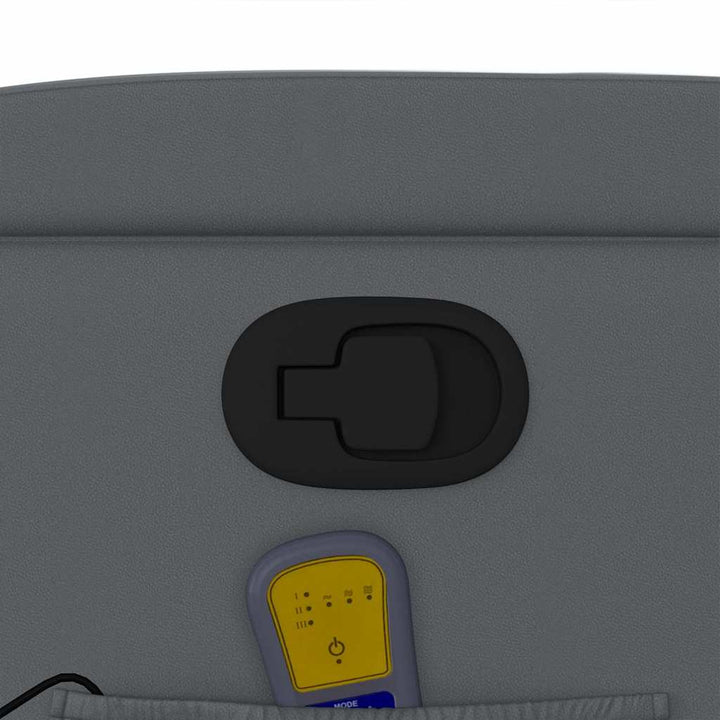 massagestol kunstlæder grå