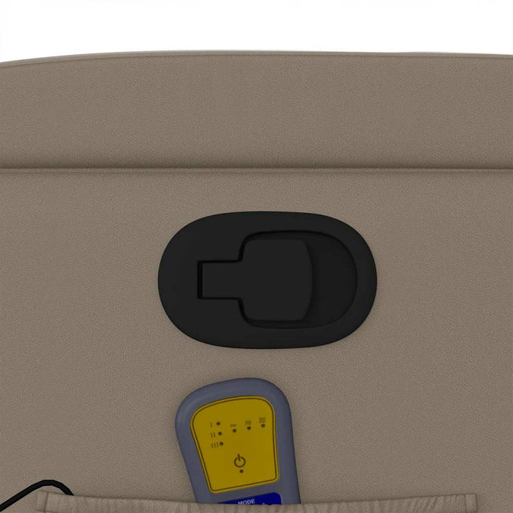 massagestol kunstlæder cappuccino