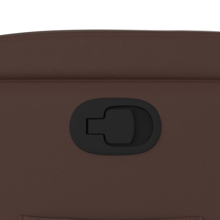 lænestol kunstlæder brun