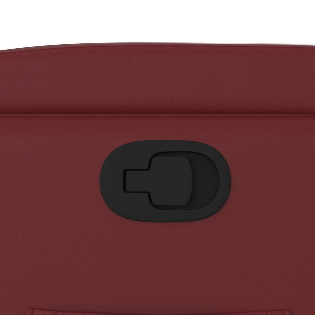 lænestol kunstlæder vinrød