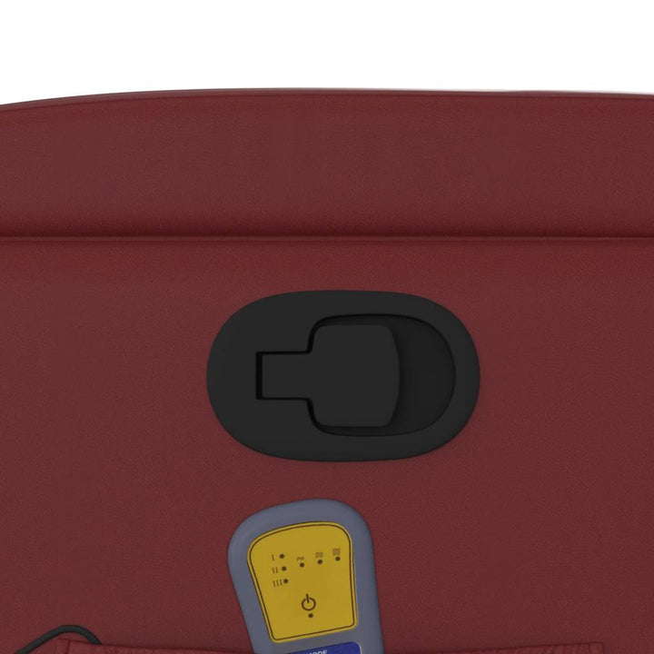 massagestol kunstlæder vinrød