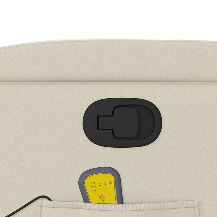 massagestol kunstlæder cremefarvet