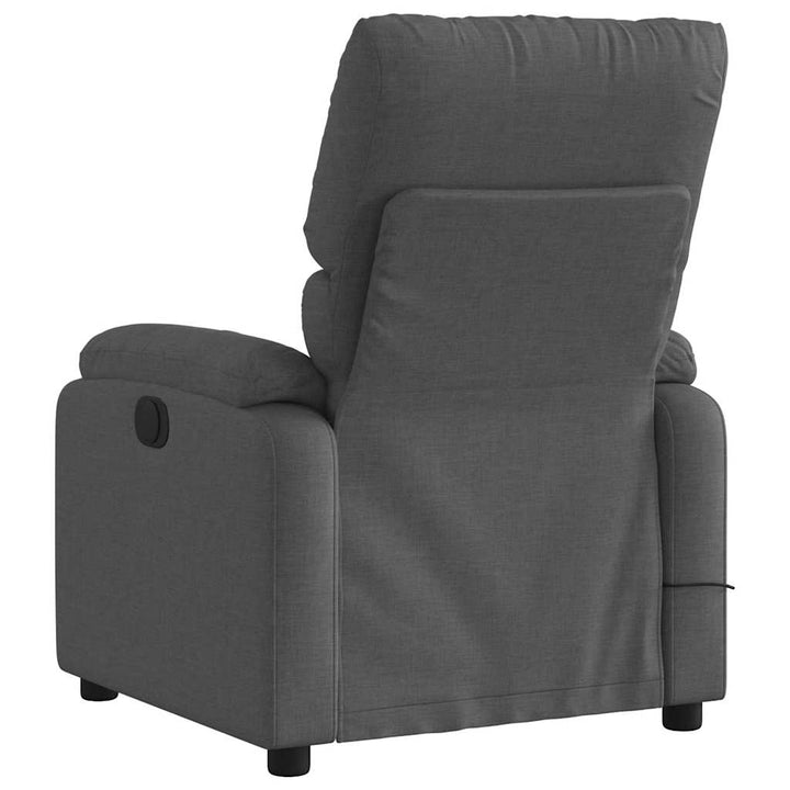 massagestol stof mørkegrå